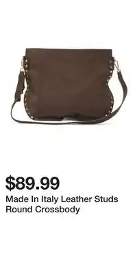 TJ Maxx Made In Italy Leather Studs Round Crossbody offer