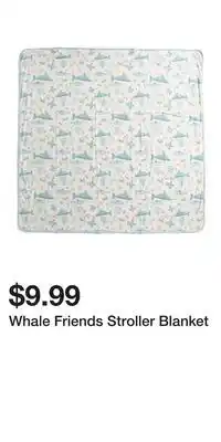 TJ Maxx Whale Friends Stroller Blanket offer