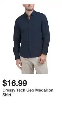 TJ Maxx Dressy Tech Geo Medallion Shirt offer