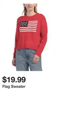 TJ Maxx Flag Sweater offer