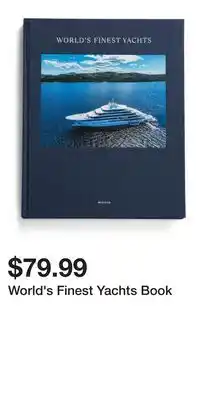 TJ Maxx World's Finest Yachts Book offer