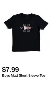 TJ Maxx Boys Matt Short Sleeve Tee offer