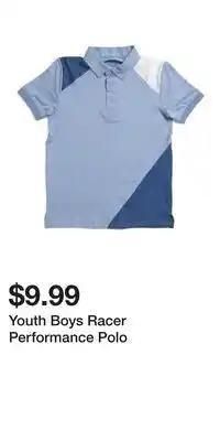 TJ Maxx Youth Boys Racer Performance Polo offer