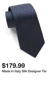 TJ Maxx Made In Italy Silk Designer Tie offer