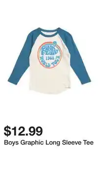 TJ Maxx Boys Graphic Long Sleeve Tee offer
