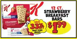 Ollie's KELLOGG'S 12 CT. STRAWBERRY BREAKFAST BARS offer