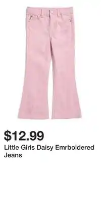 TJ Maxx Little Girls Daisy Emrboidered Jeans offer