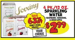 Ollie's SOVANY 4 PK. 12 OZ. SPARKLING WATER offer