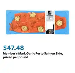 Sam's Club Member's Mark Garlic Pesto Salmon Side, priced per pound offer
