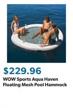 Sam's Club WOW Sports Aqua Haven Floating Mesh Pool Hammock offer
