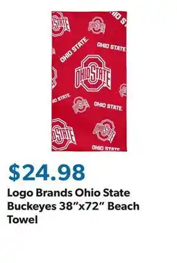 Sam's Club Logo Brands Ohio State Buckeyes 38x72 Beach Towel offer