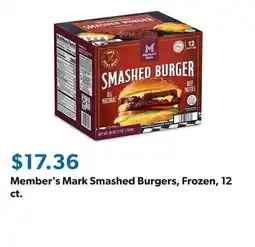 Sam's Club Member's Mark Smashed Burgers, Frozen, 12 ct offer