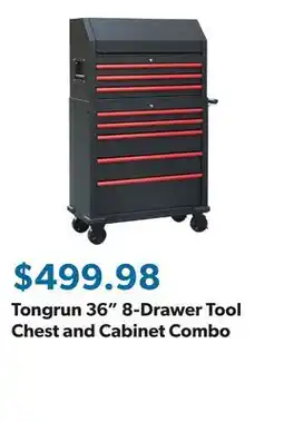 Sam's Club Tongrun 36 8-Drawer Tool Chest and Cabinet Combo offer