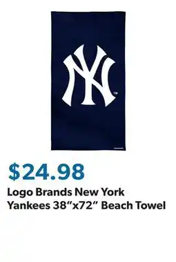 Sam's Club Logo Brands New York Yankees 38x72 Beach Towel offer