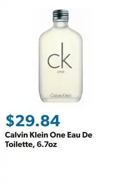 Sam's Club Calvin Klein One Eau De Toilette, 6.7oz offer