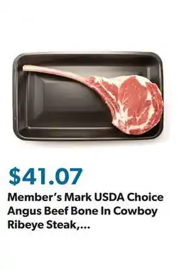 Sam's Club Member's Mark USDA Choice Angus Beef Bone In Cowboy Ribeye Steak, priced per pound offer