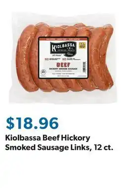 Sam's Club Kiolbassa Beef Hickory Smoked Sausage Links, 12 ct offer