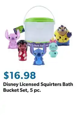 Sam's Club Disney Licensed Squirters Bath Bucket Set, 5 pc offer