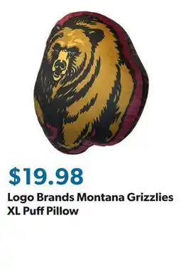 Sam's Club Logo Brands Montana Grizzlies XL Puff Pillow offer