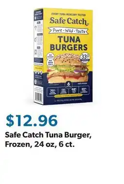 Sam's Club Safe Catch Tuna Burger, Frozen, 24 oz, 6 ct offer