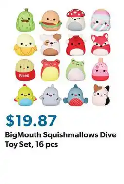 Sam's Club BigMouth Squishmallows Dive Toy Set, 16 pcs offer