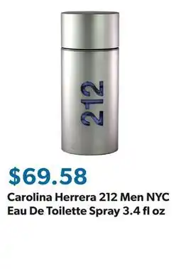Sam's Club Carolina Herrera 212 Men NYC Eau De Toilette Spray 3.4 fl oz offer