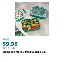 Sam's Club Member's Mark 2-Pack Snackle Box offer