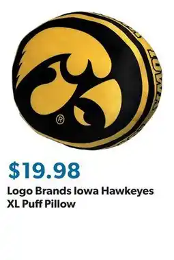 Sam's Club Logo Brands Iowa Hawkeyes XL Puff Pillow offer