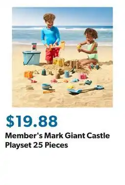 Sam's Club Member's Mark Giant Castle Playset 25 Pieces offer