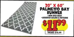 Ollie's 20 X 60 PALMETTO BAY RUNNER offer
