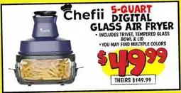 Ollie's Chefii 5-QUART DIGITAL GLASS AIR FRYER offer