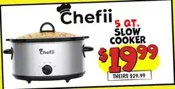 Ollie's Chefii 5 QT. SLOW COOKER offer