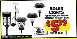 Ollie's SOLAR LIGHTS offer
