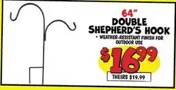 Ollie's 64 DOUBLE SHEPHERD'S HOOK offer