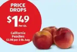 Aldi California Peaches offer