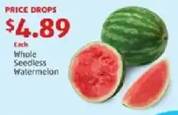 Aldi Whole Seedless Watermelon offer