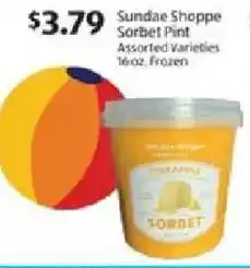 Aldi Sunda Shoppe Sorbet Pint offer