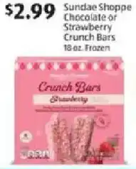 Aldi Sundae Shoppe Chocolate or Strawberry Crunch Bars offer