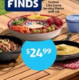 Aldi Crofton Lazy Susan Serving Platter with Lid offer