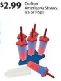 Aldi Crafton Americana Straws, Ice or Pops offer
