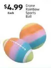 Aldi Crane Rainbow Sports Ball offer