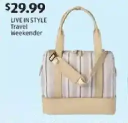Aldi LIVE IN STYLE Travel Weekender Summer travel offer