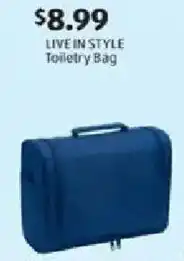 Aldi LIVE IN STYLE Toiletry Bag offer