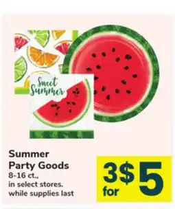 ACME Summer Party Goods offer