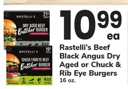 ACME Rastelli's Beef Black Angus Dry Aged or Chuck & Rib Eye Burgers offer