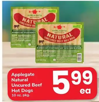 ACME Applegate Natural Uncured Beef Hot Dogs offer