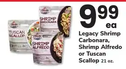 ACME Legacy Shrimp Carbonara, Shrimp Alfredo or Tuscan Scallop offer