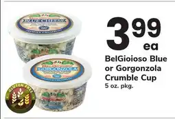 ACME BelGioioso Blue or Gorgonzola Crumble Cup offer