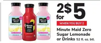 ACME Minute Maid Zero Sugar Lemonade or Drinks offer