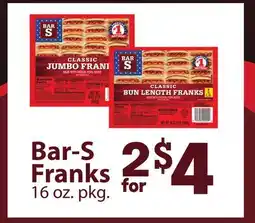 ACME Bar-S Franks offer